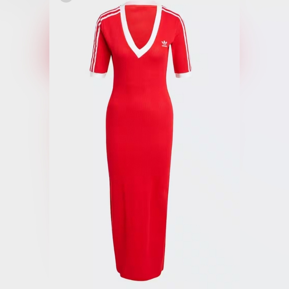 Adidas Red Maxi Dress
